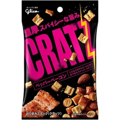 グリコ クラッツ ペッパーベーコン42g×10