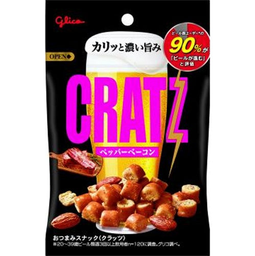 グリコ クラッツ ペッパーベーコン42g×12