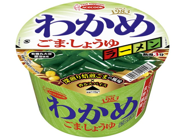 エースコックわかめラーメン ごま・しょうゆ 93g 12入り