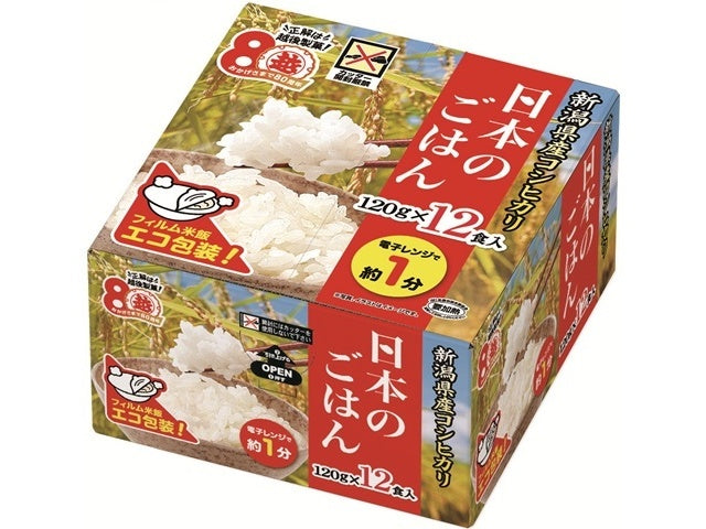 越後 日本のごはん 12食×4