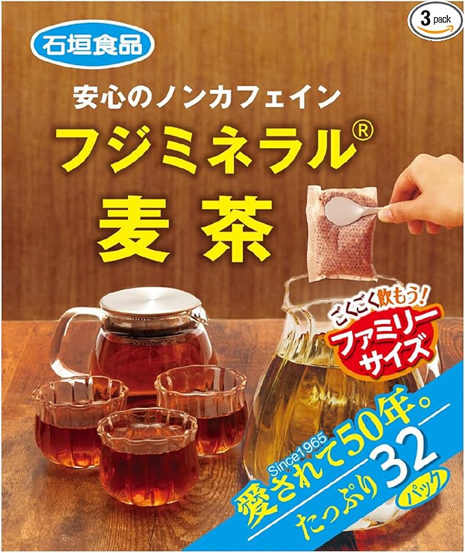 石垣 フジミネラル麦茶L 10g×32P×12