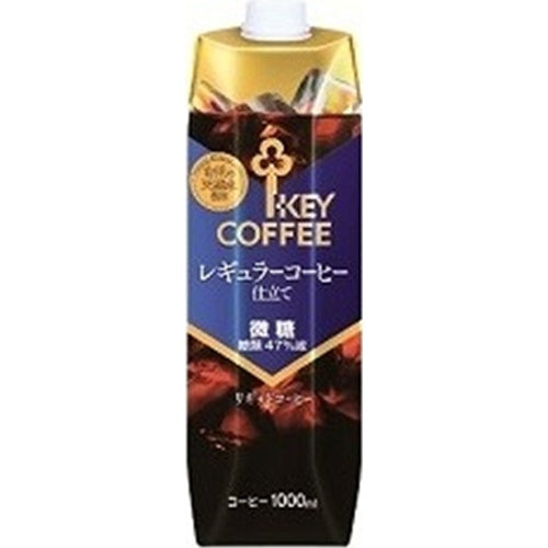 キー 1Lリキッドコーヒー微糖テトラプリズマ×6