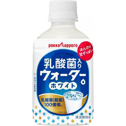 ポッカS 乳酸菌入りウォーターホワイト P280m×24
