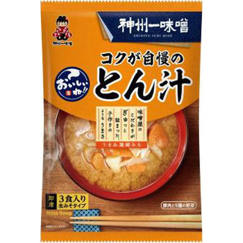 神州一 おいしいね!! コクが自慢のとん汁3食×12