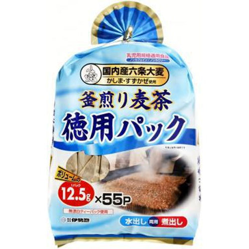 伊勢惣 麦茶 徳用パック 55P×15