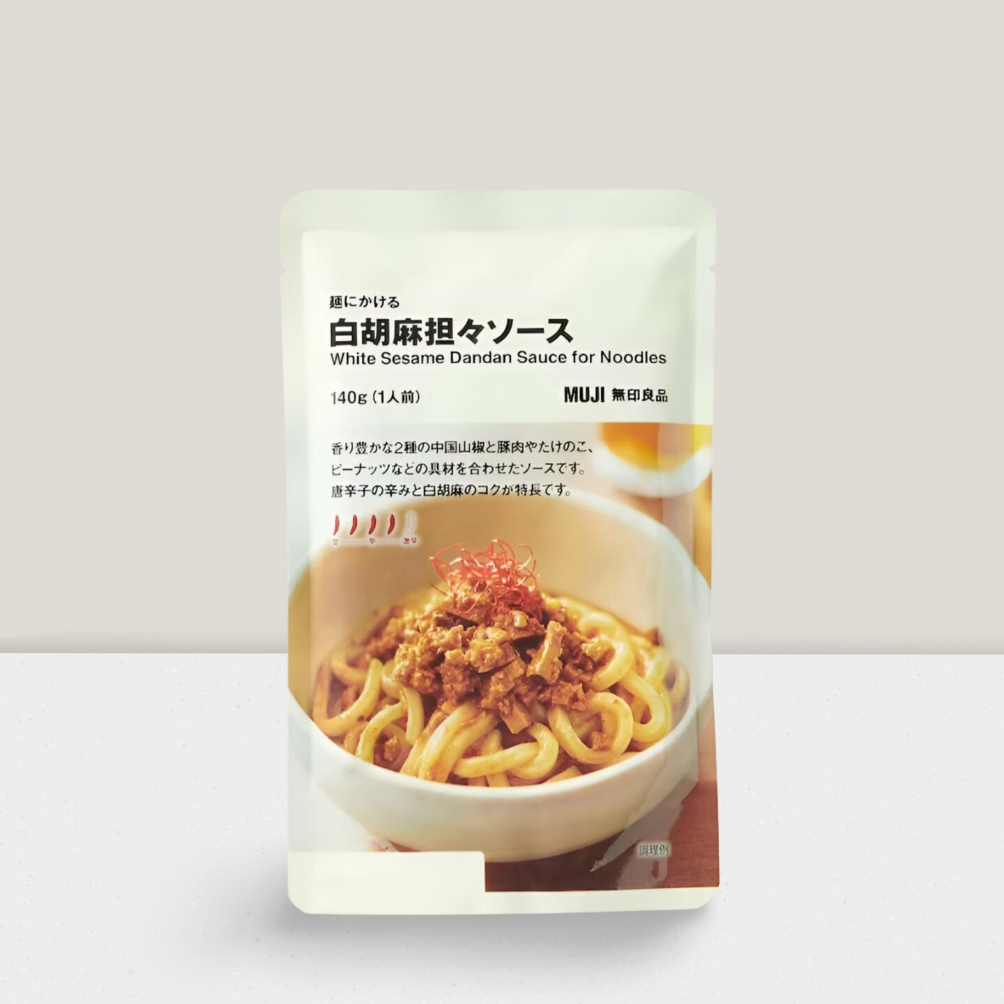 【賞味期限2026年3月24日】無印良品 麺にかける 白胡麻担々ソース 140g(1人前)×1