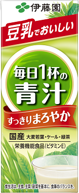 伊藤園 毎日1杯の青汁 まろやか豆乳ミックス 紙パック 200ml×24