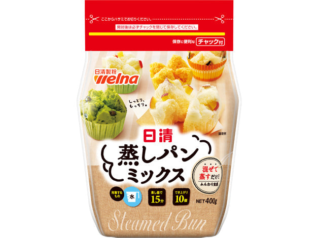 日清製粉ウェルナ お菓子百科蒸しパンミックス 400gx12