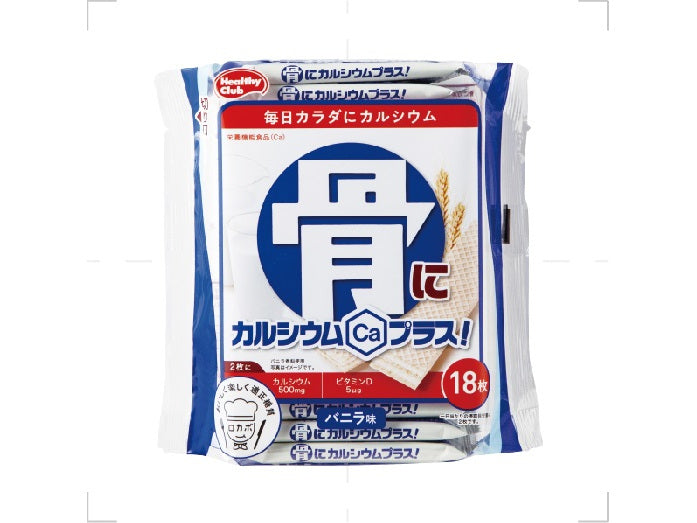 ハマダコンフェクト 骨にカルシウムウエハース 18枚x10