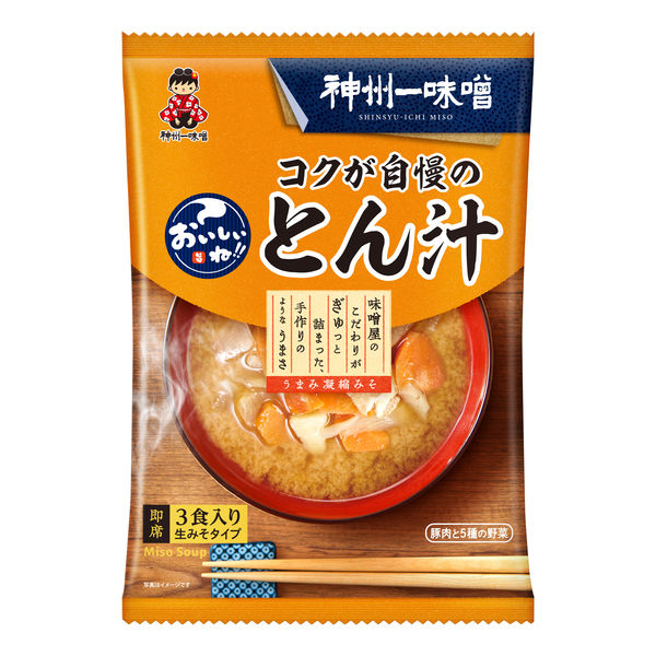 神州一味噌 おいしいねコクが自慢のとん汁 3食x12