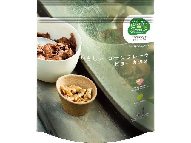 日本食品製造 Feel&Greenやさしいコーンフレーク ビターカカオ 140g x4