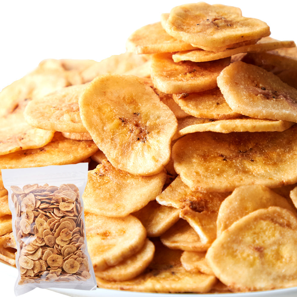サクっと軽く甘くて美味しい!!【お徳用】濃蜜バナナチップス500g×3