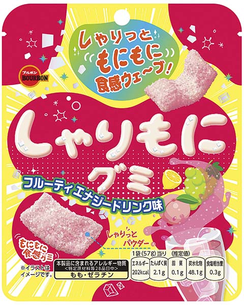 【大特価　数量限定】ブルボン しゃりもにグミフルーティエナジードリンク×10