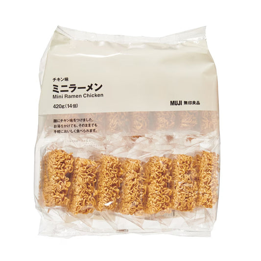 無印良品　大袋　チキン味ミニラーメン　４２０ｇ（１４個）×1