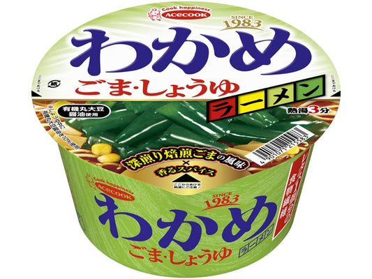 エースコックわかめラーメン ごま・しょうゆ 93g 12入り
