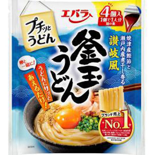 エバラ　プチッとうどん　釜玉うどん4個×12