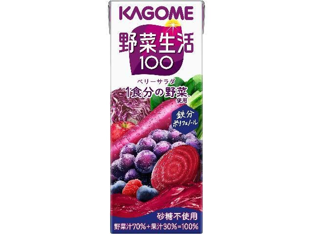 カゴメ　野菜生活ベリーサラダ紙２００ｍｌ×12