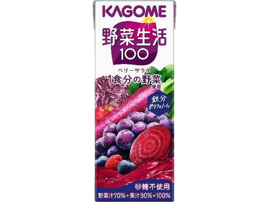 カゴメ　野菜生活ベリーサラダ紙２００ｍｌ×12