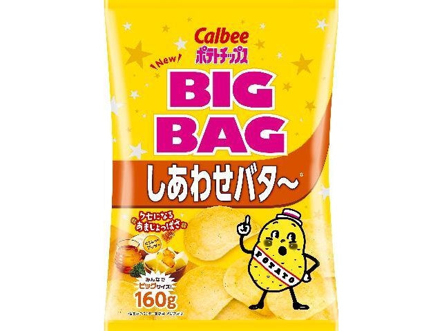 カルビー　ビッグバッグ　しあわせバター160g×12