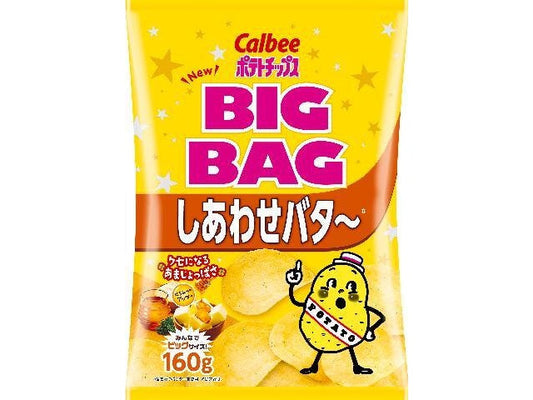 カルビー　ビッグバッグ　しあわせバター160g×12