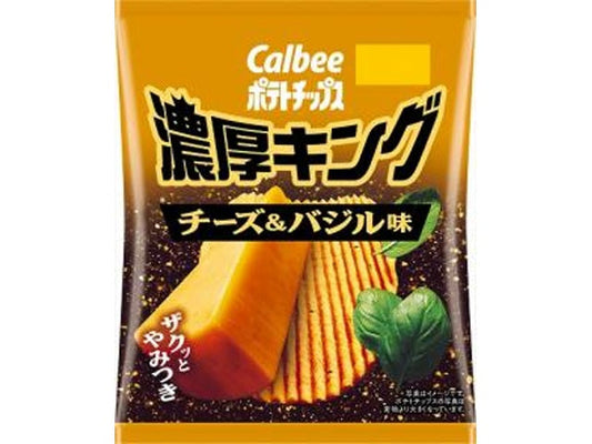 カルビー　ポテトＣ濃厚キングチーズ&バジル 52g×12