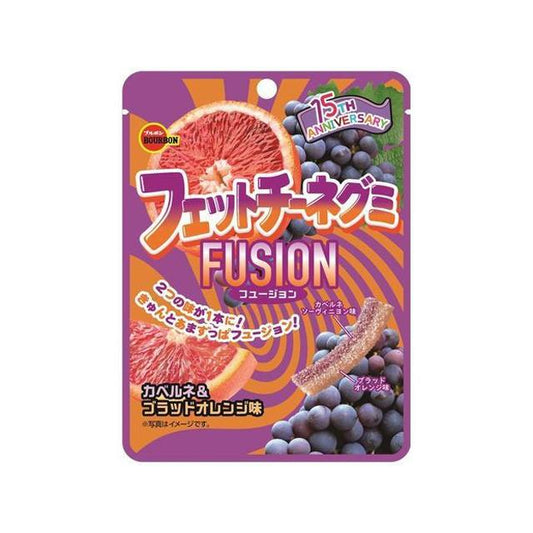 【大特価　数量限定　賞味期限2026年7月】ブルボン フェットチーネグミFSカベルネ&Bオレンジ味　50g×10