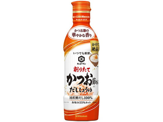 【萬】いつでも新鮮　鰹節香るしょうゆ450ml×12