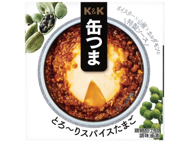 K&K 缶つま とろーりスパイスたまご 75g x12
