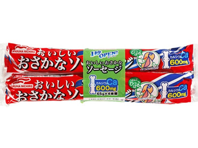 マルハ  １秒ＯＰＥＮおさかなソーセージ 65g×4×30
