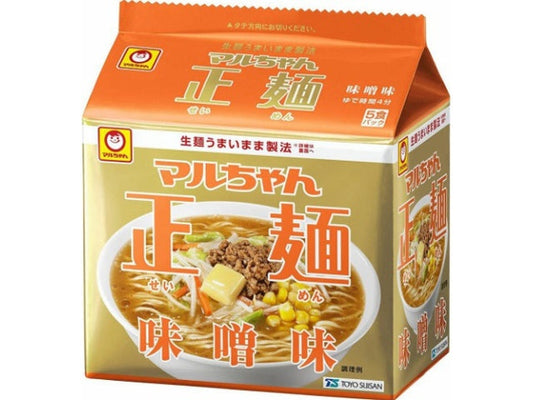 マルちゃん 正麺 味噌味 ５食パック×6