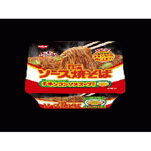 日清 ソース焼そばカップ チキンスープ付き×12