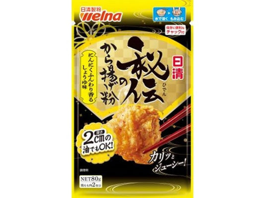 日清　秘伝のから揚げ粉にんにくふんわり香るしょうゆ×12