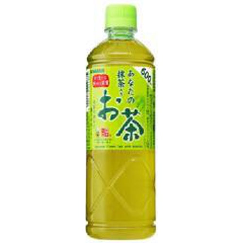 サンガリア　あなたの抹茶入りお茶 P600ml×24