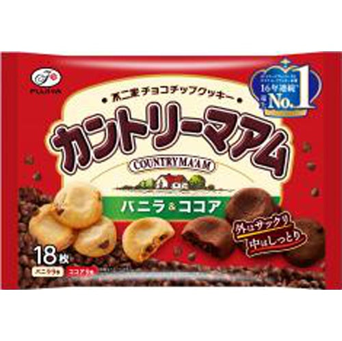 不二家　カントリーマアムバニラ＆ココア 18枚×16