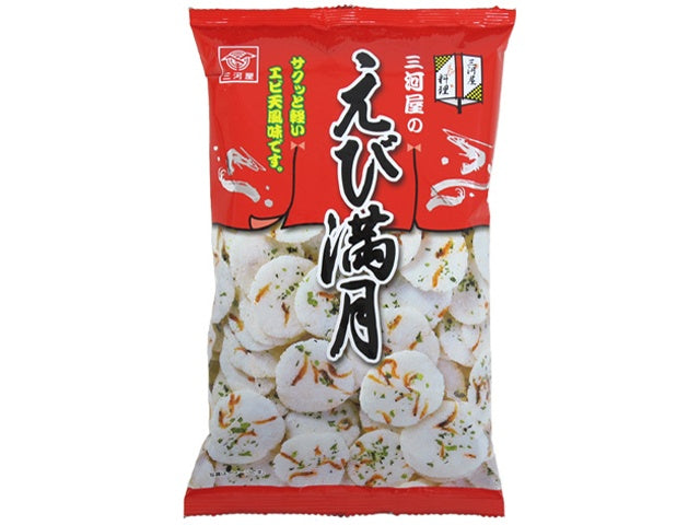 三河屋製菓　えび満月　７５ｇ　6入り
