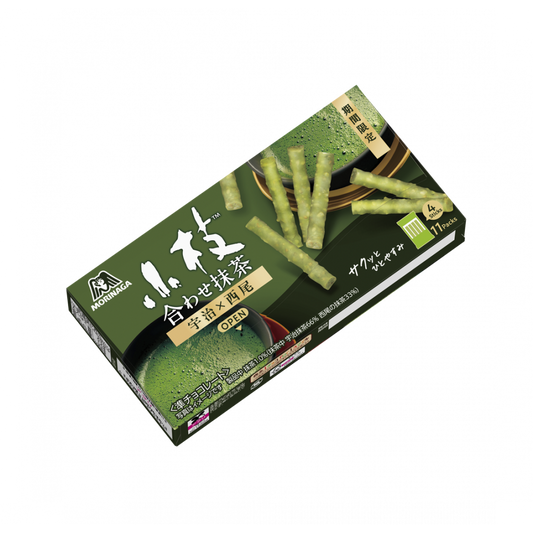 【大特価　数量限定】森永製菓 小枝 合わせ抹茶 宇治×西尾 44本×10
