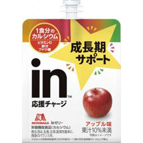 森永　ｉｎゼリー成長期サポートアップル180g×6