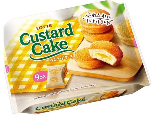 ロッテ カスタードケーキ パーティーパック９個×10