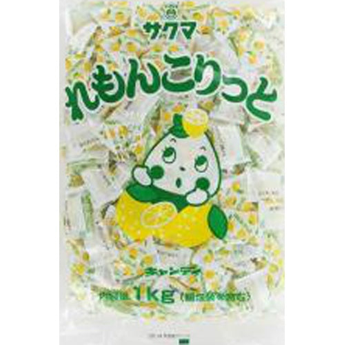サクマ　れもんこりっと（ピロー）1ｋｇ×10