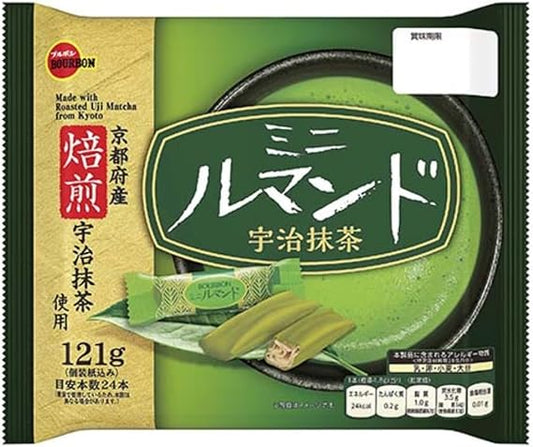 【大特価！！数量限定！賞味期限2026年8月】 ブルボン　ミニルマンド宇治抹茶121ｇ×12