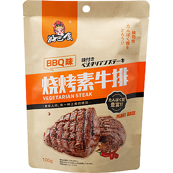 業務スーパー　味付きベジタリアンステーキ　BBQ味  100g×1