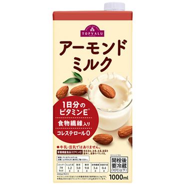 イオン　アーモンドミルク 1000ml　トップバリュ　