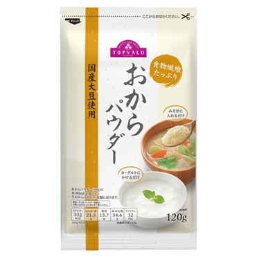 イオン　国産大豆おからパウダー 120g　トップバリュ　