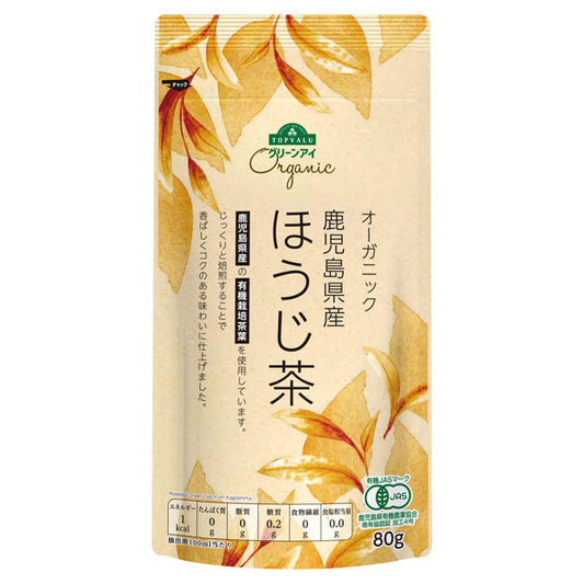 イオン　オーガニック　鹿児島県産茶葉使用 ほうじ茶　トップバリュ　グリーンアイ オーガニック