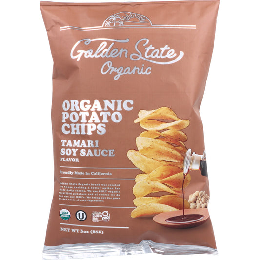 Golden State Organic オーガニックポテトチップス たまり醤油風味 85g×15