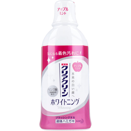 クリアクリーン ホワイトニング 薬用デンタルリンス アップルミント 600mL×12