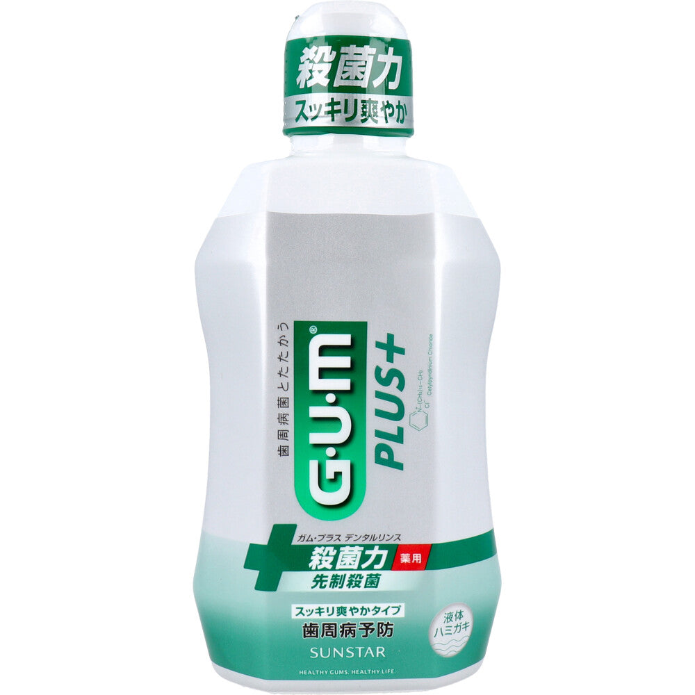 GUM ガム・プラスデンタルリンス スッキリ爽やかタイプ 450mL×12