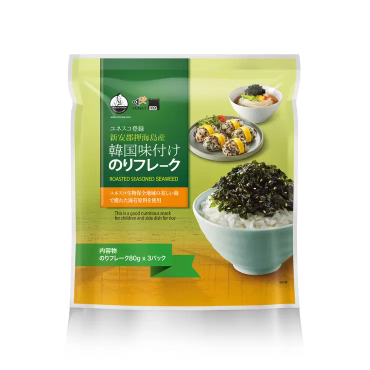 コストコ　韓国味付けのりフレーク 80g x 3袋