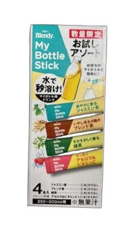 【大特価　賞味期限2026年11月】ＡＧＦ ブレンディ マイボトルスティックアソート 4本×1