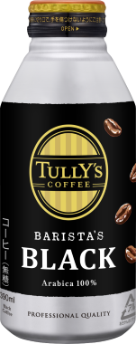 伊藤園　TULLY’S COFFEE BARISTA’S BLACK ボトル缶 390ml×24